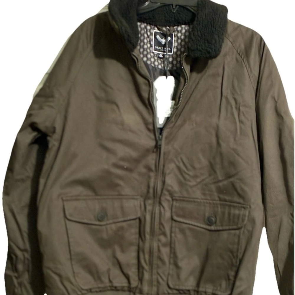 Men's Dark Brown Bomber Jacket